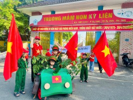 TRƯỜNG MẦM NON KỲ LIÊN TỔ CHỨC HOẠT ĐỘNG "TỰ HÀO TỔ QUỐC TÔI YÊU"